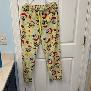 Yellow SpongeBob Christmas Pajama Pants